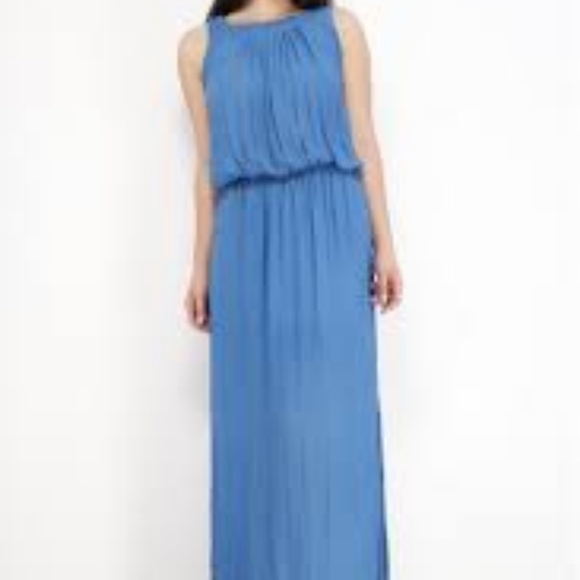 Zara Basic Maxi Dress (Blue) - Picture 2 of 8
